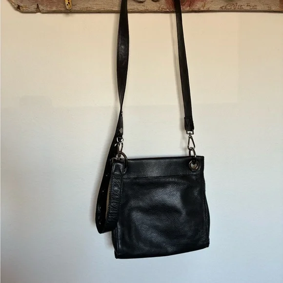 Hammitt Tony Medium Crossbody Studded Leather Bag in Black/Gunmetal - Picture 5 of 10